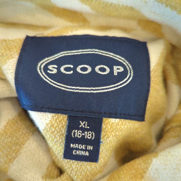 Scoop NYC Gold White Zebra Print Wool Blend Shacket Size XL - Picture 10 of 12